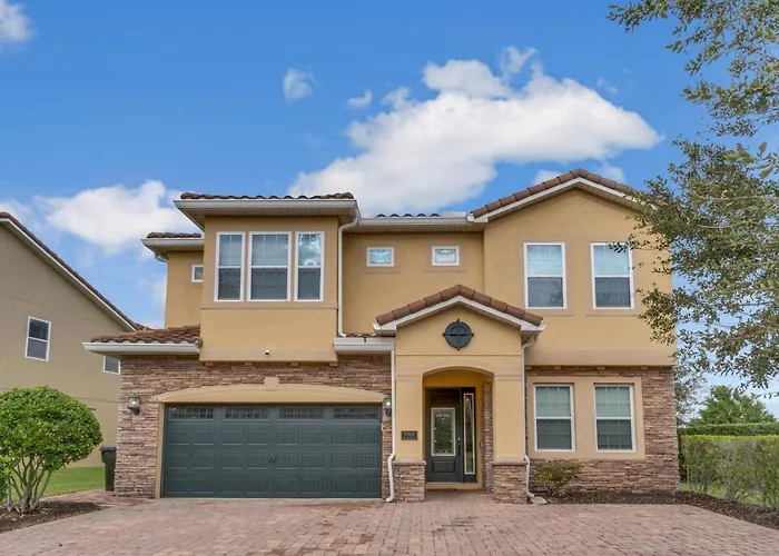 Huge 10 Bdr Family House With Arcades And Free Pool Heat Near Disney